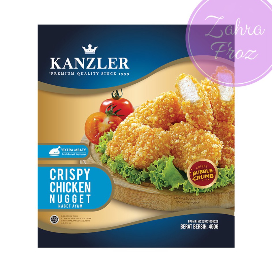 

Ready KANZLER CRISPY CHICKEN NUGGET 450GR Best Product