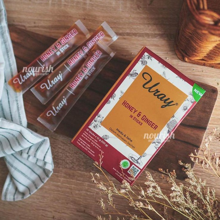 

♪↔✴❆ Madu Uray Stick Sachet 10 stick x 12 gram Honey & Ginger Buruan Beli