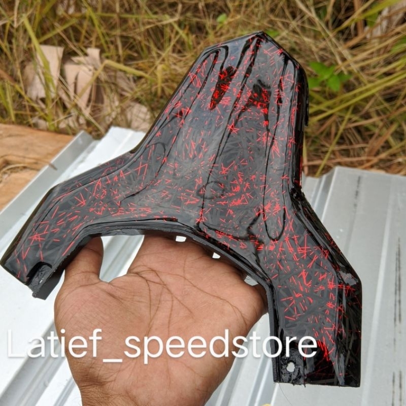 SAMBUNGAN BODY BELAKANG BEAT ESP BEAT STREET TAHUN 2016-2019 CARBON KEVLAR FORGED