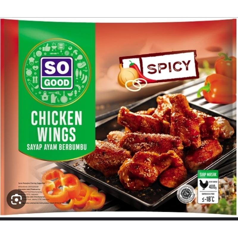 

so good spicy chicken wings 400gr | sogood