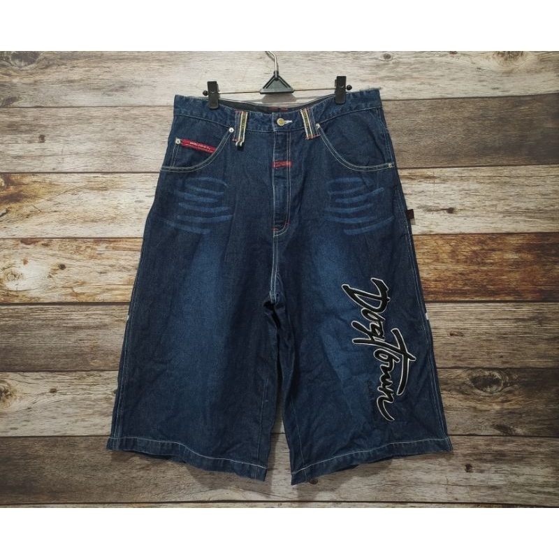 Celana Pendek Dog Town Black Dragon Jorts Y2K Jeans Dog Town Celana Jorts Celana Y2K Baggy Jeans