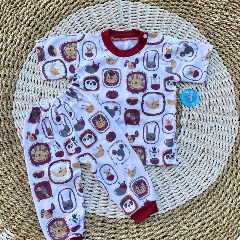 Set baju bayi lengan pendek || 3-6 bulan