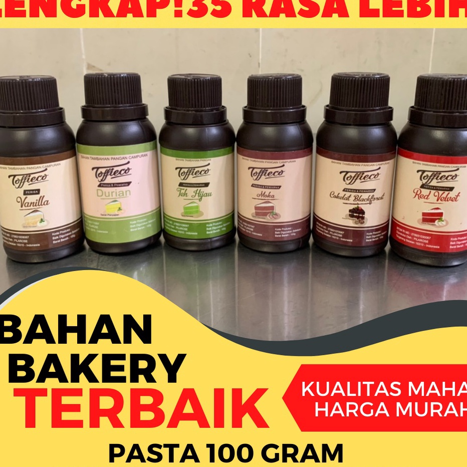 

➡✡✼ PASTA PERISA TOFFIECO 100 GRAM TERLENGKAP! 39 RASA! Best Seller