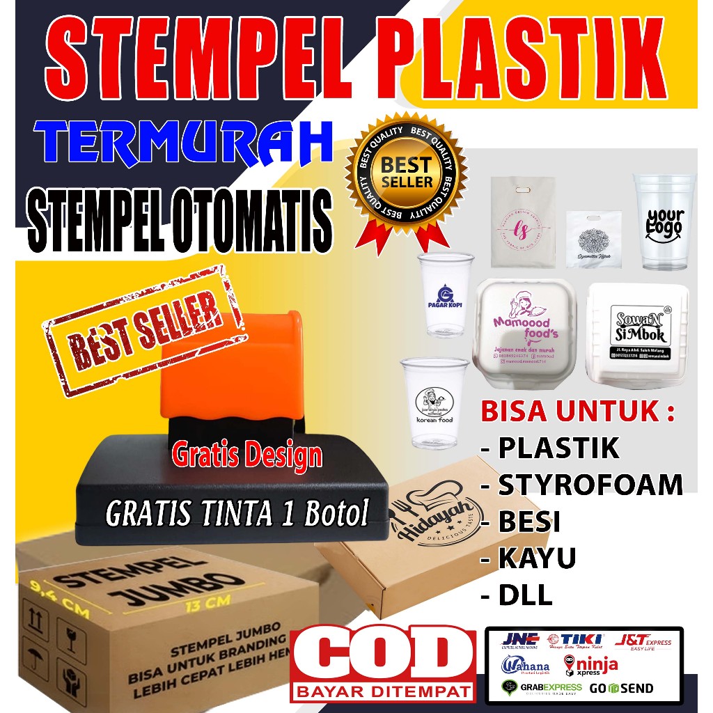 

Stempel Jumbo / Stempel Kardus / Legalisir / Fragile / Plastik / Gelas Plastik Cup JunDW