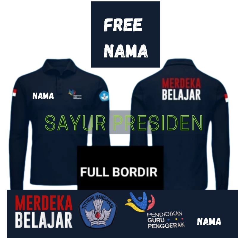 baju kerah Merdeka belajar kaos polo Merdeka belajar Baju Merdeka belajar kaos kerah Merdeka belajar