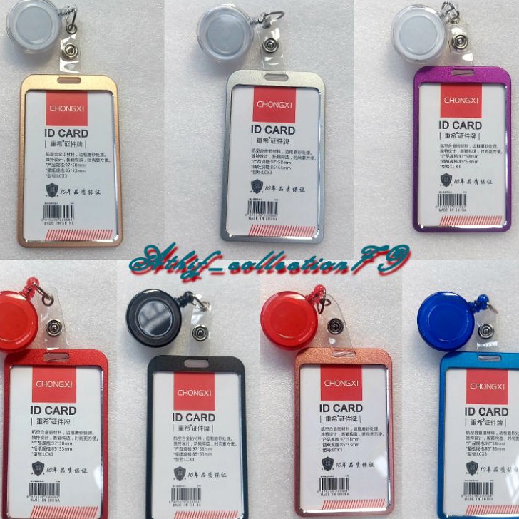 

Ready Tempat Id Card Allumunium Holder Id Card Alumunium + Yoyo Tarik
