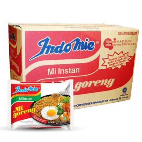 

HLRL2570 XG34448 Indomie Mie Goreng / dus (40 pcs) / Indomie Goreng Jumbo per dus (24 pcs)