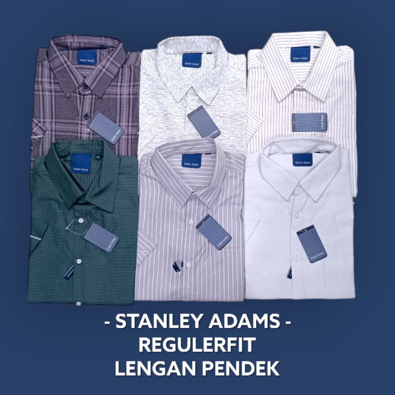 Kemeja Stanley Adams Reguler Lengan Pendek