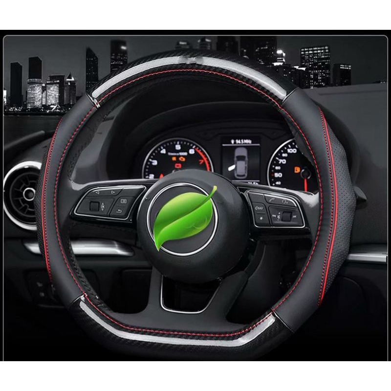 VIOS GEN 2 FACELIFT COVER SARUNG STIR SETIR MOBIL D FLAT KULIT ASLI CARBON PREMIUM