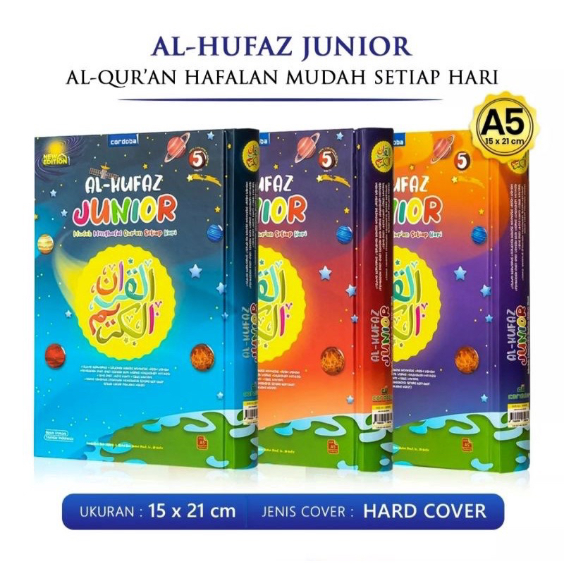 Alquran Al Hufaz Junior A5, Alquran Hafalan Alhufaz Junior Tajwid Warna