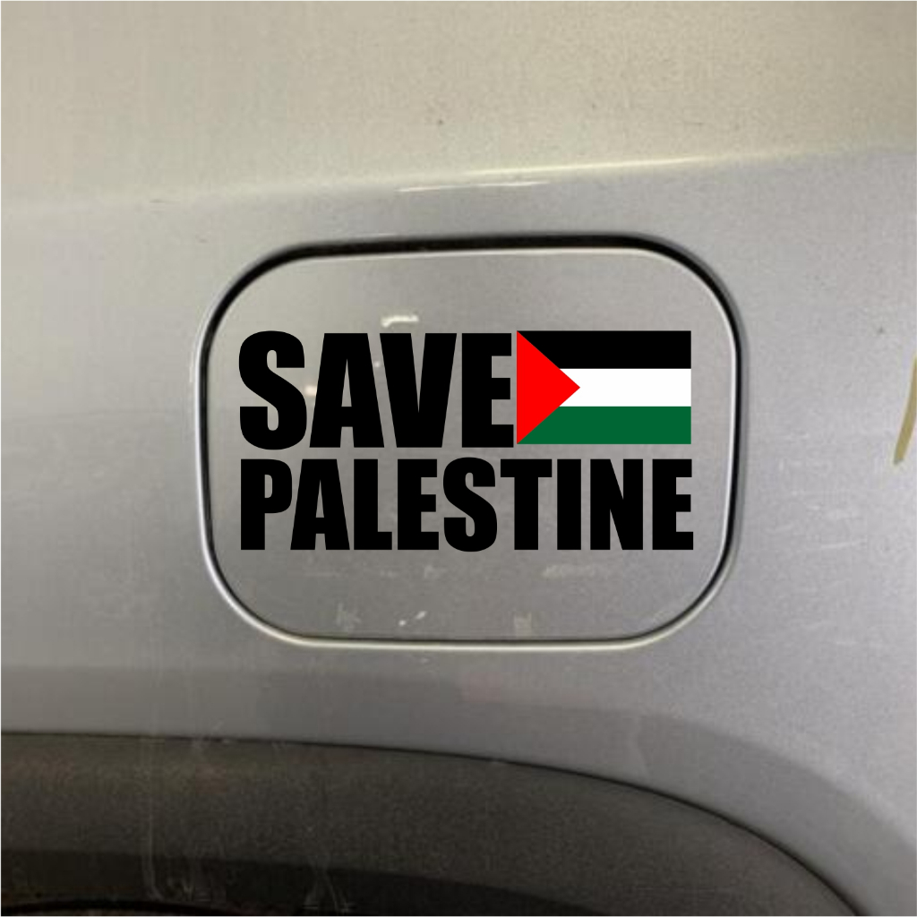 cutting sticker free palestine stiker save palestine tutup tangki mobil save palestine / stiker free