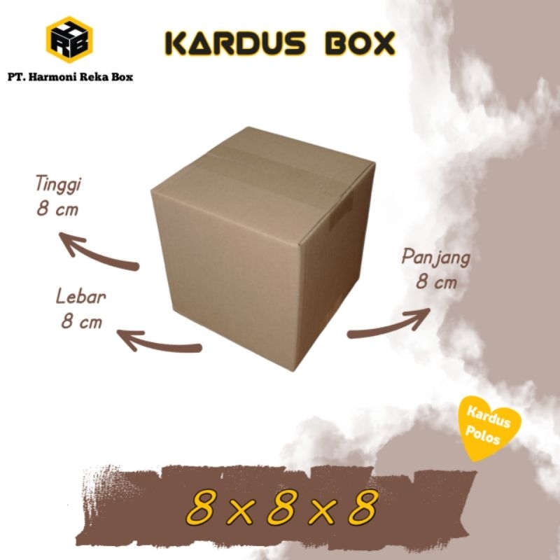 

Kardus/Box Packing Paket Kecil Polos Ukuran 8x8x8 cm
