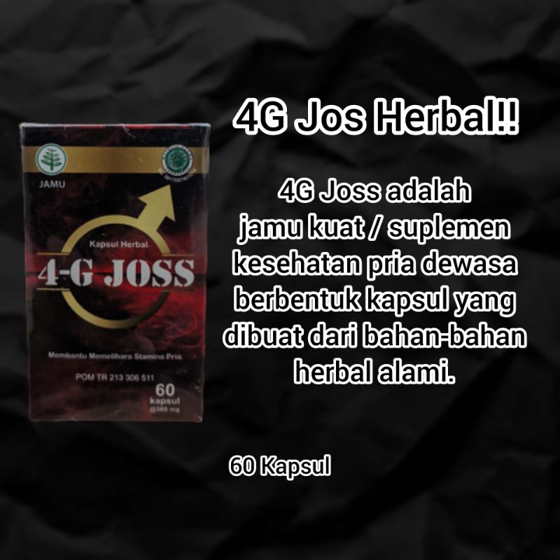 4G Joss - Suplemen Pria Dewasa