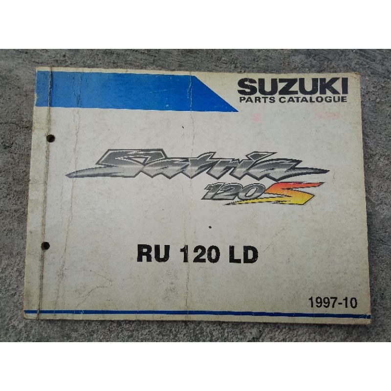 buku part cataloggue Suzuki satria120s Satria 2tak origiginal Diler