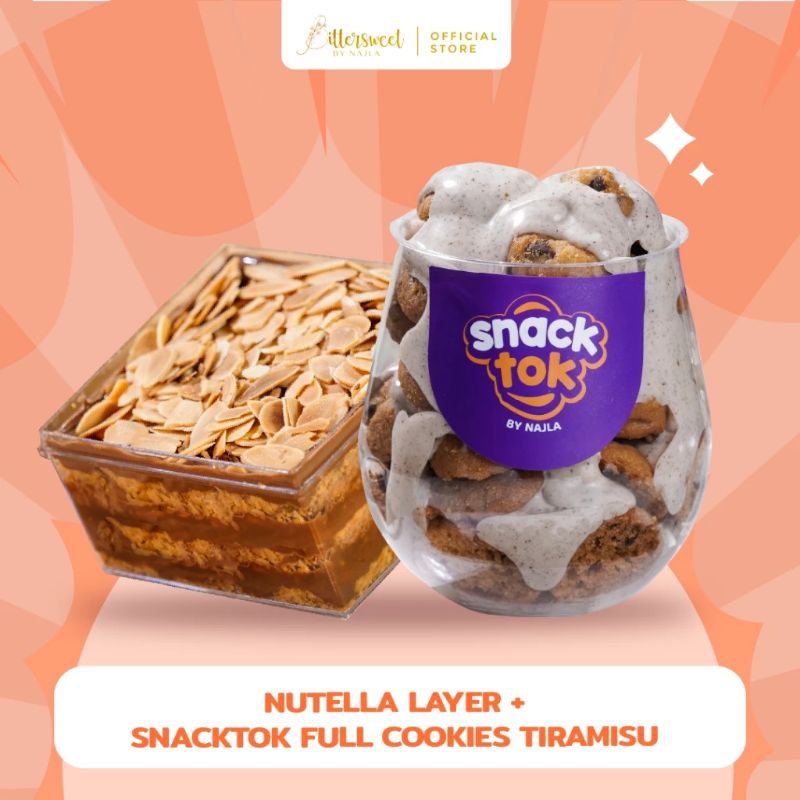 

Nutella Layer + Snacktok Full Cookies Tiramisu