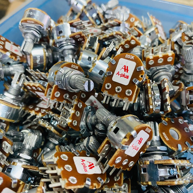 Potensio stereo 50k Aples as pendek / potensio 100k stero as pendek