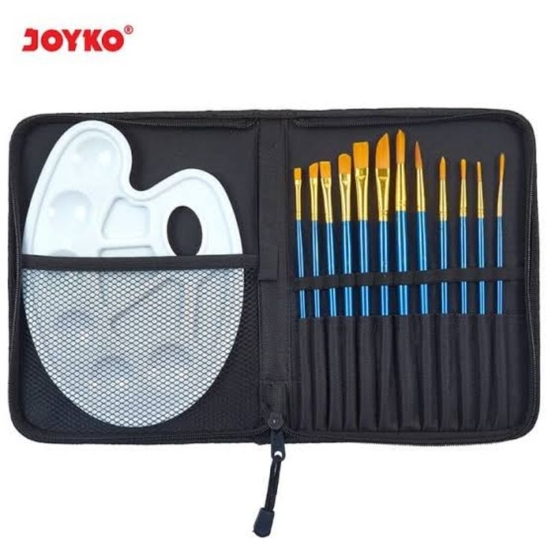 

[1SET] KUAS LUKIS + PALET CAT AIR / ART PAINT BRUSH JOYKO BRS-7
