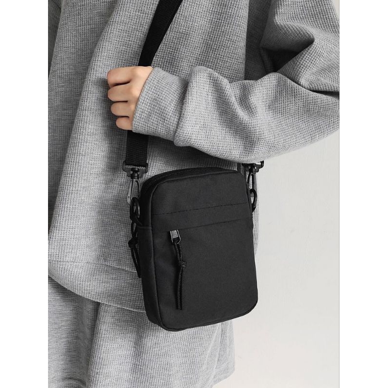 Tas Selempang Pria Polos Slingbag Bahu Cowok Slempang Kasual Distro