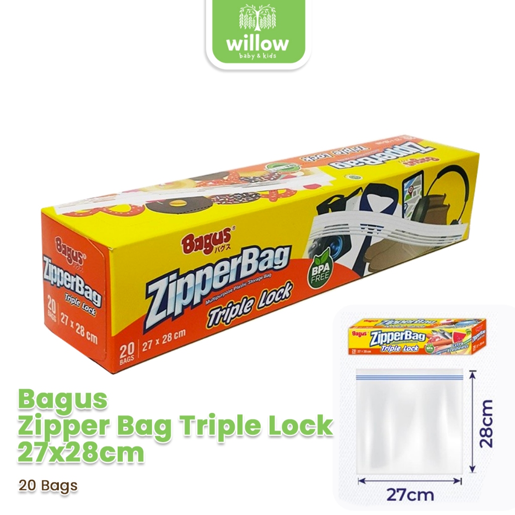 Plastik Klip - Bagus 21452 Zipper Bag 27*28 20S