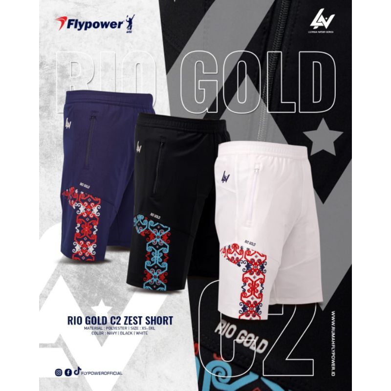 celana pendek FLYPOWER RIO GOLD C2 ZEST