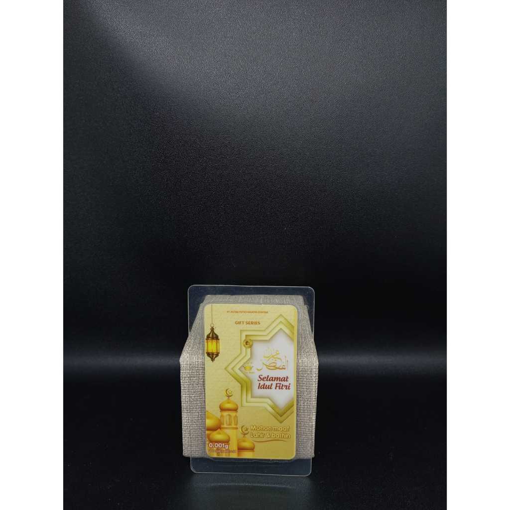 Logam Mulia Baby Gold Selamat Idhul Fitri 0,001 Gr 24K Fine Gold 999.9