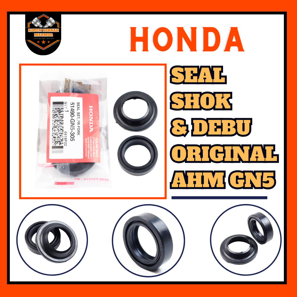 Seal Shock + Sil Debu GN5 Original AHM Honda Beat / Scoopy / Grand / Supra / Vario - 51490-GN5-305