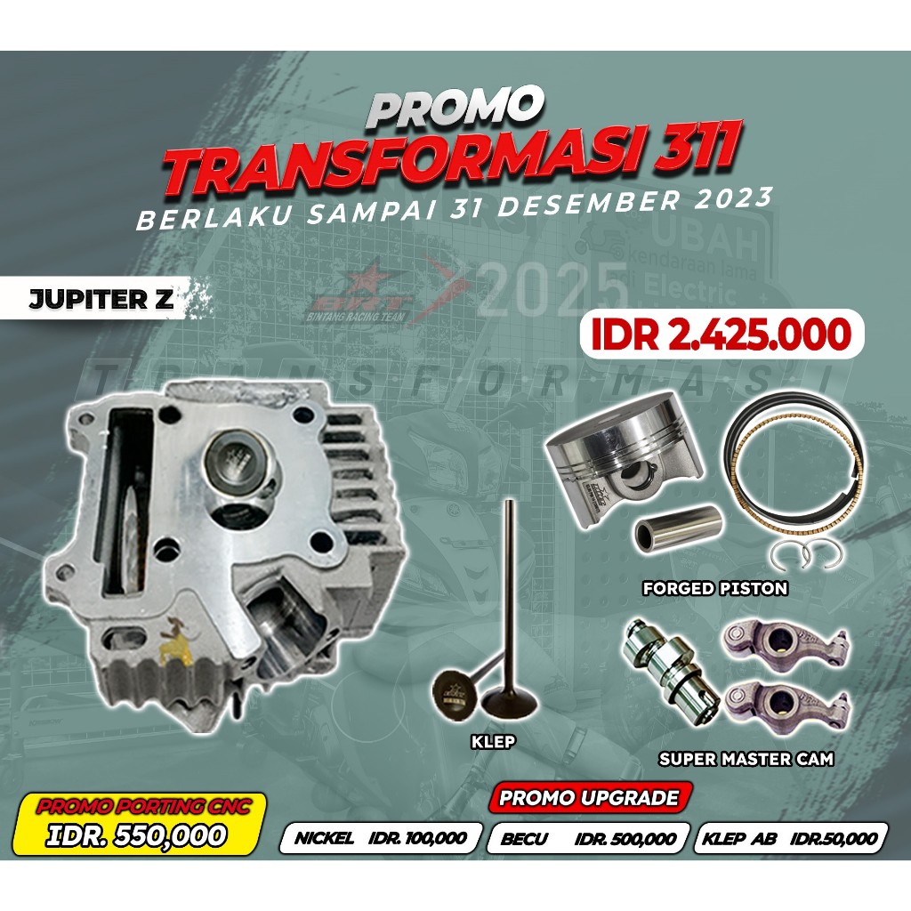 PAKET HEAD BRT JUPITER Z | JUPITER Z (5TP) | BRT