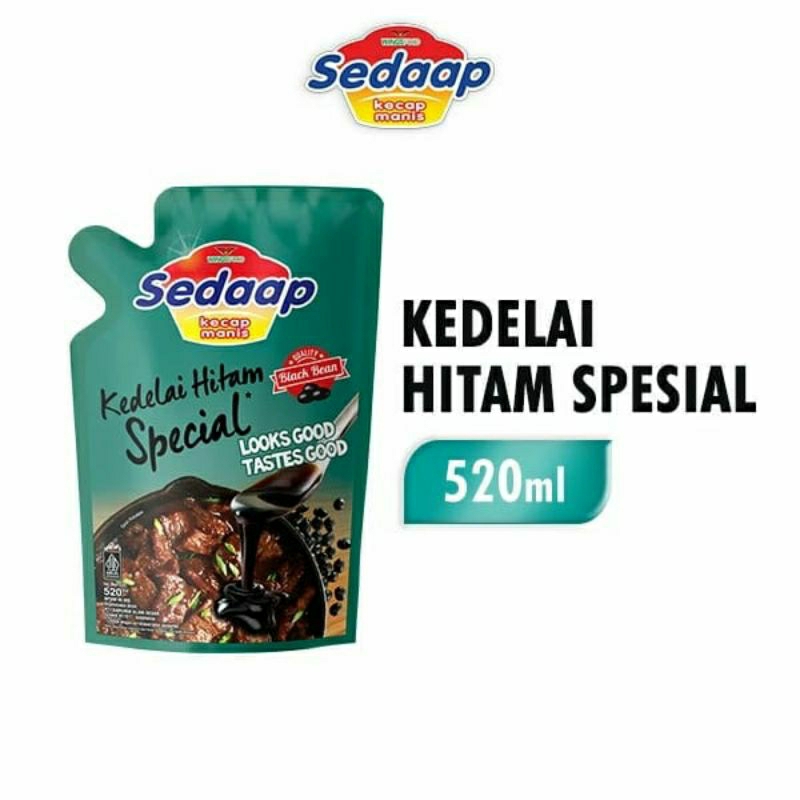 

Sedaap Kecap Manis Kedelai Hitam Spesial Pouch 520ml