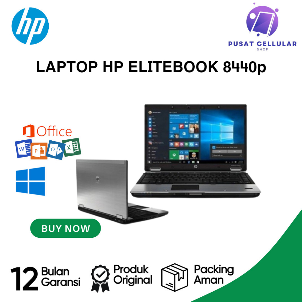 LAPTOP HP Elitebook 8440p Core i5 / RAM 8GB / 14 inch / Gratis Mouse/Tas