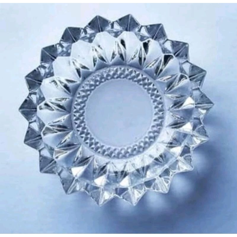 ASBAK KACA BESAR MOTIF KRISTAL/ASBAK BESAR BELING CANTIK
