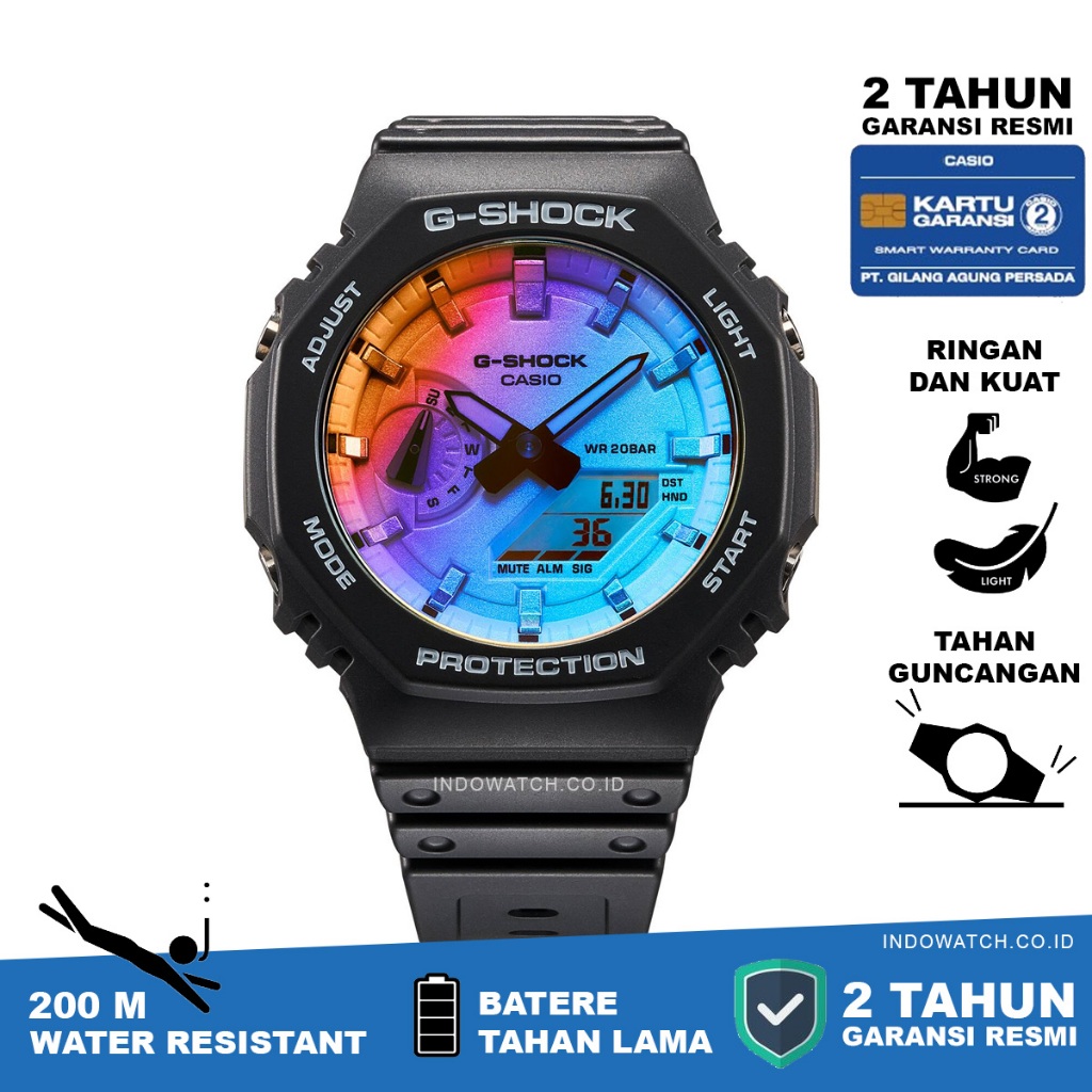 Casio G-Shock GA-2100SR-1A g shock ga 2100 original garansi resmi