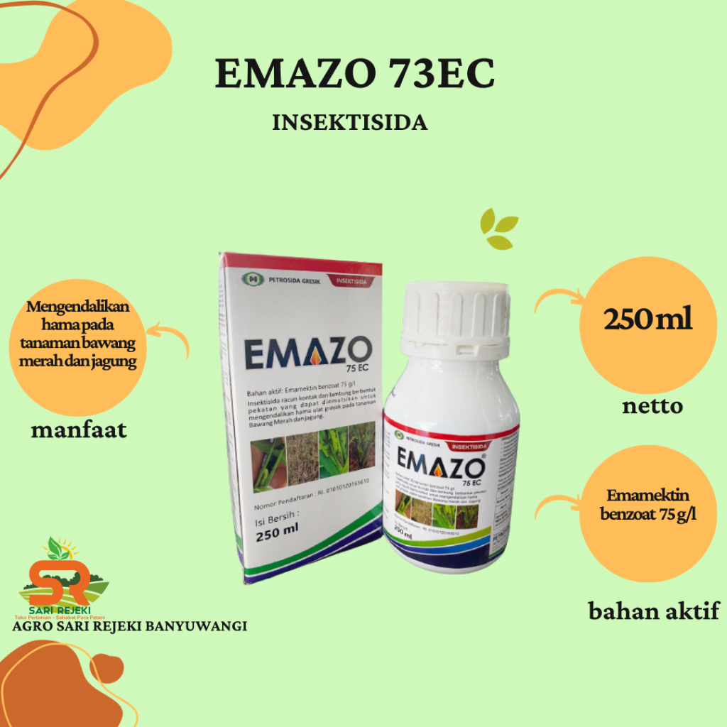 EMAZO 75EC 250ML INSEKTISIDA EMAMEKTIN