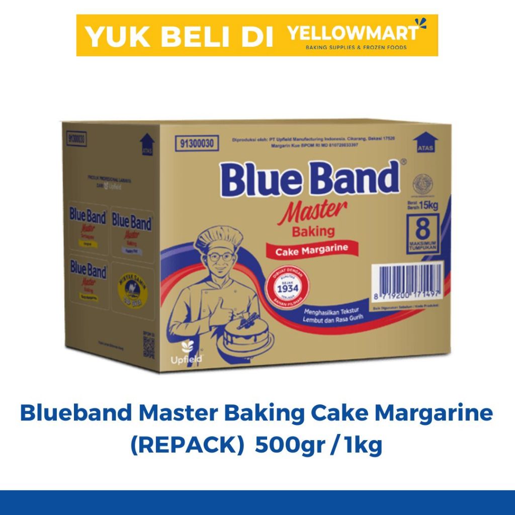 

Blueband Master Baking Cake Margarine REPACK - 1KG dan 500gr