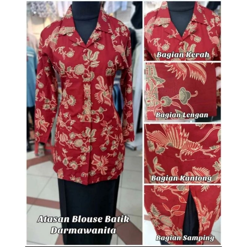 Ready Baju dharmawanita persatuan DWP 2023 nasioonal lapis full furing grosir murah