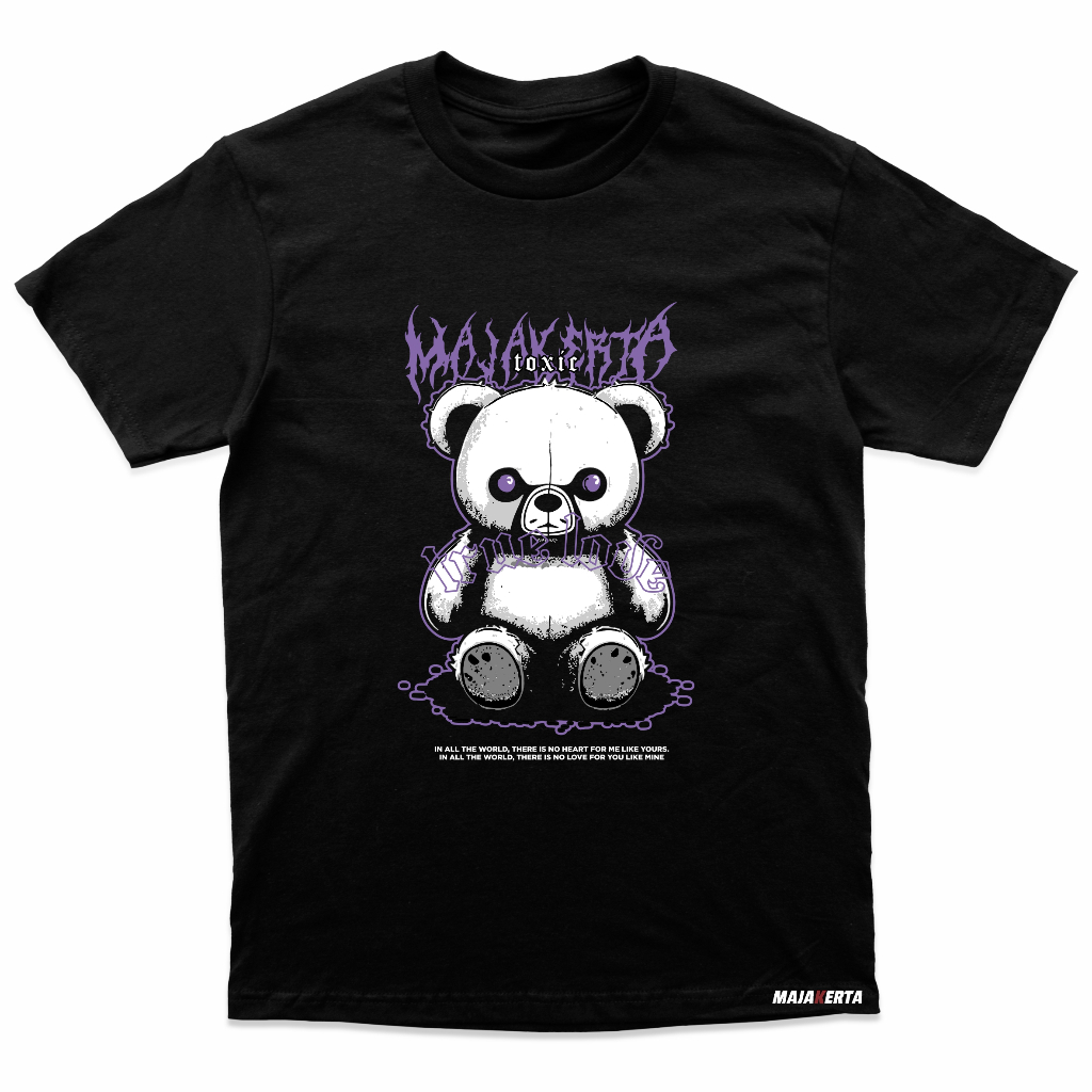 Majakerta Kaos Bear Beruang Pria Wanita Toxic