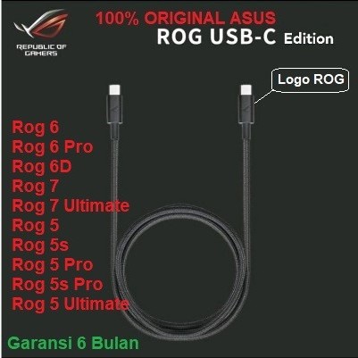 Kabel Data Cable Asus Rog Phone 6 Rog 6d 6 Pro Rog 7 Ultimate Original