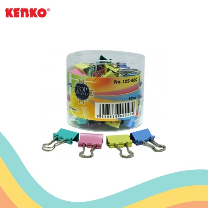 

Binder Clips / Penjepit Kertas Kecil No 105 Warna/i - KENKO