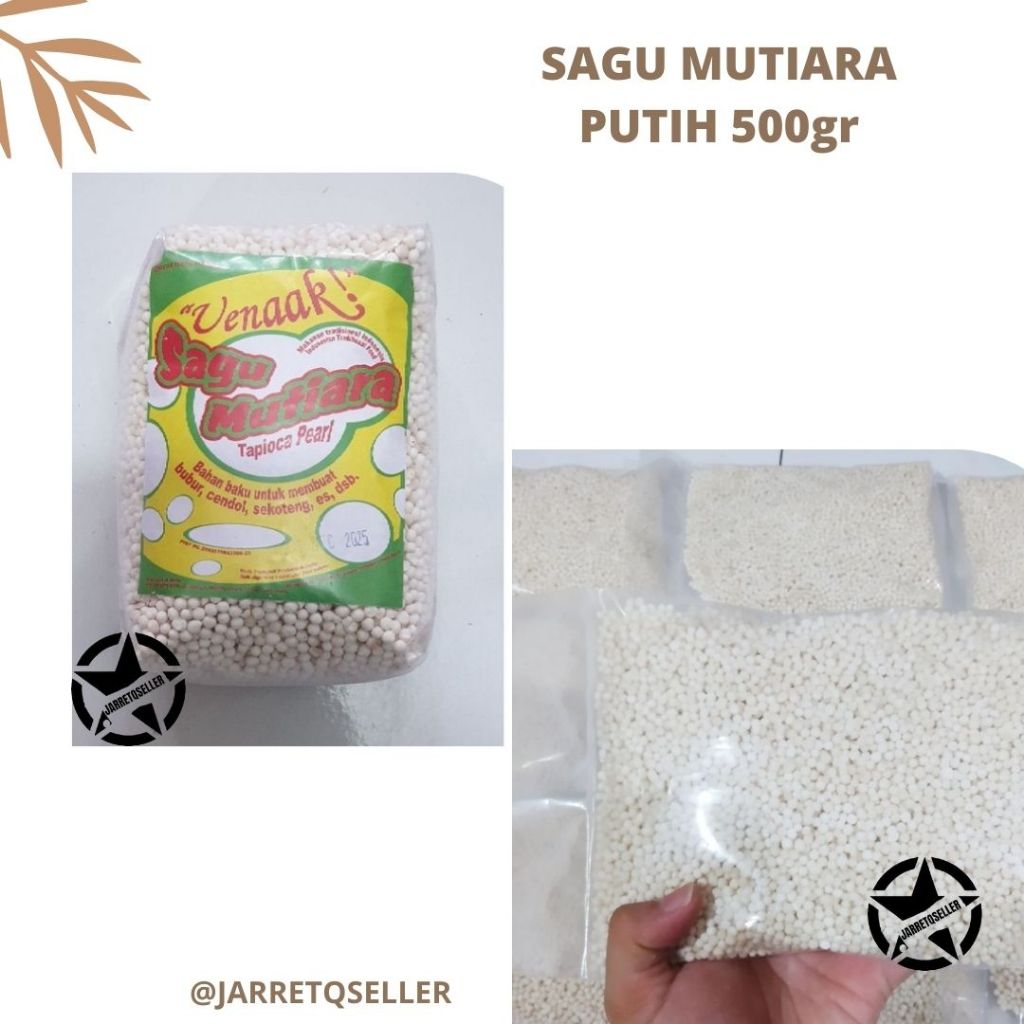 

Sagu Mutiara Putih 500 gram TERLARIS || Sagu Mutiara Thailand Warna Putih || Sagu Mutiara Putih 500 gram || pearl || uenaakkk