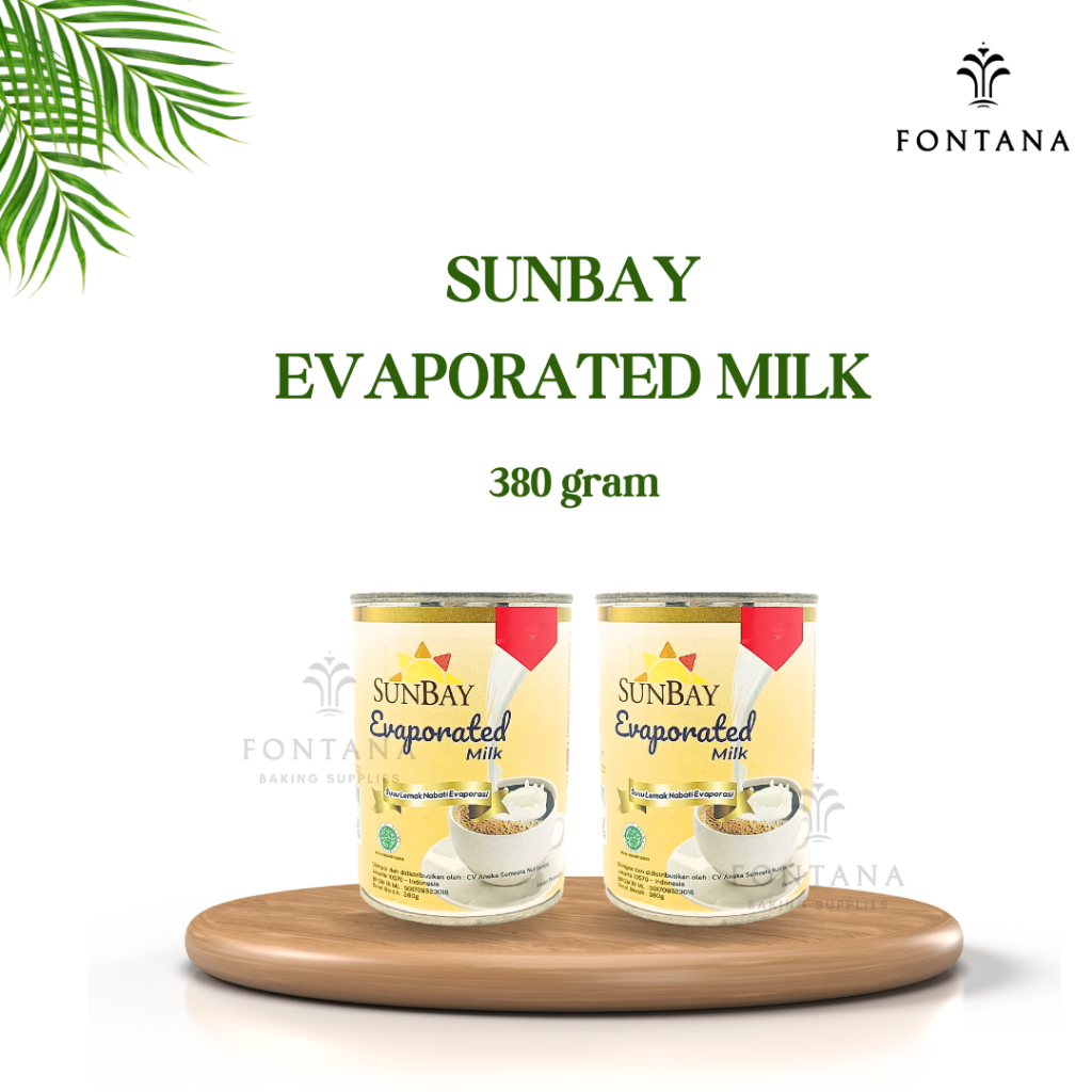 

SUNBAY EVAPORATED MILK 380 GR / SUSU EVAPORASI SUNBAY 380 GR