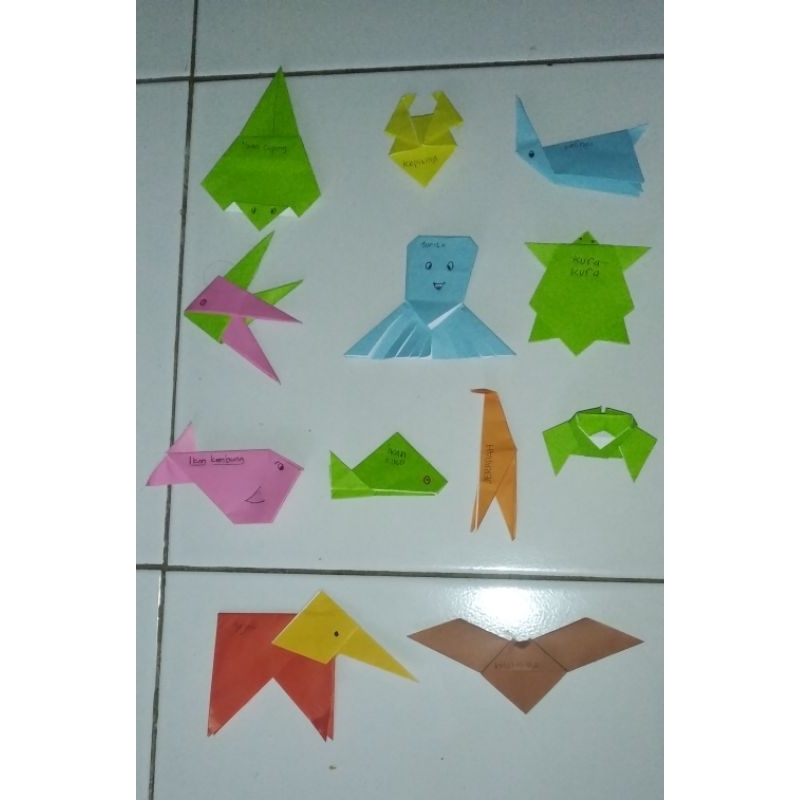 

kreasi kertas lipat origami