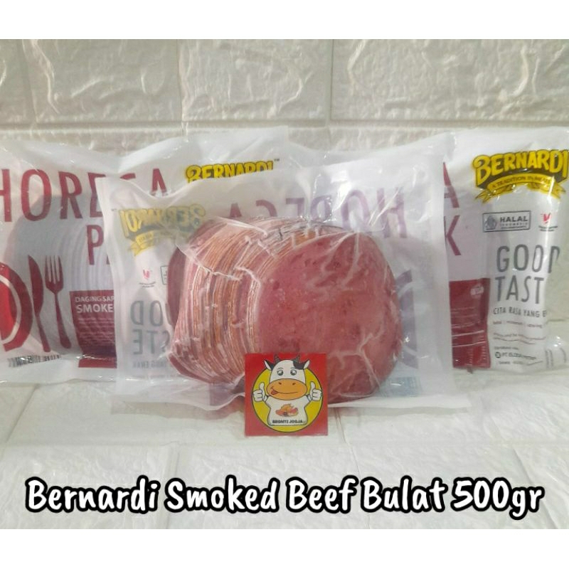 

BERNARDI HORECA SMOKED BEEF BULAT 500GR-FROZEN FOOD-BRONTZ JOGJA