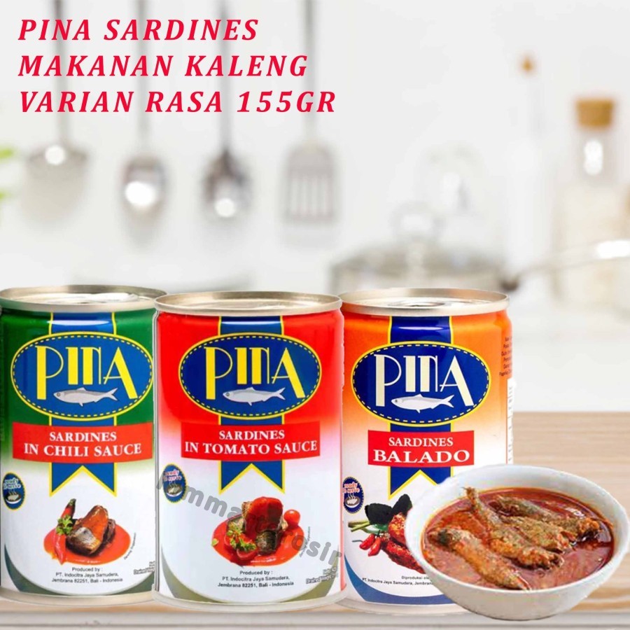 

Pina Sardines / Makanan Ikan Kaleng / Sarden Varian Rasa / 155gr