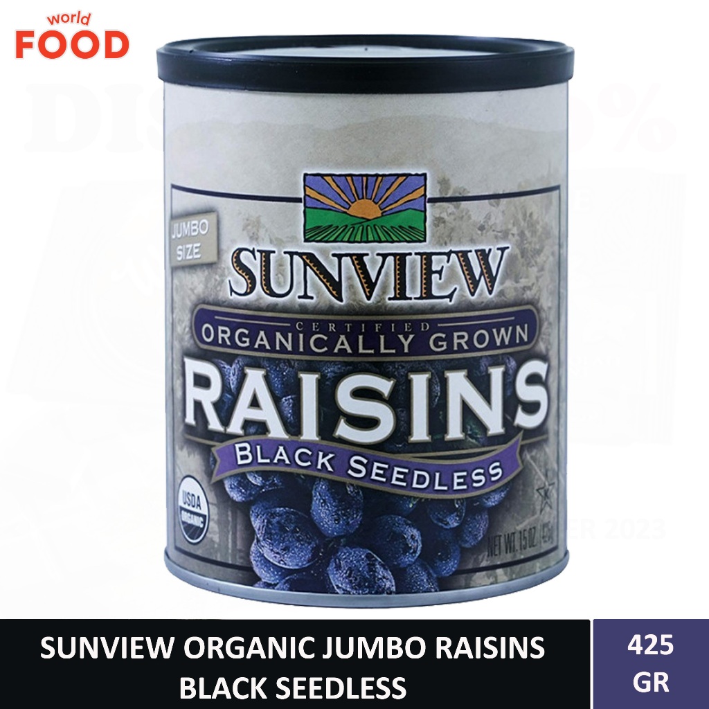 

SUNVIEW ORGANICALLY GROW RAISINS BLACK SEEDLESS 15OZ