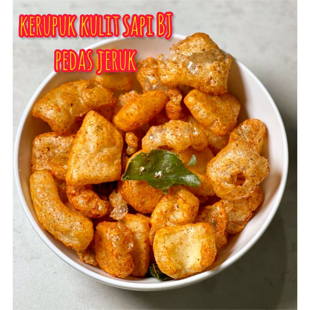 Kerupuk Kulit Sapi Balado Berkah Jaya 150 gr