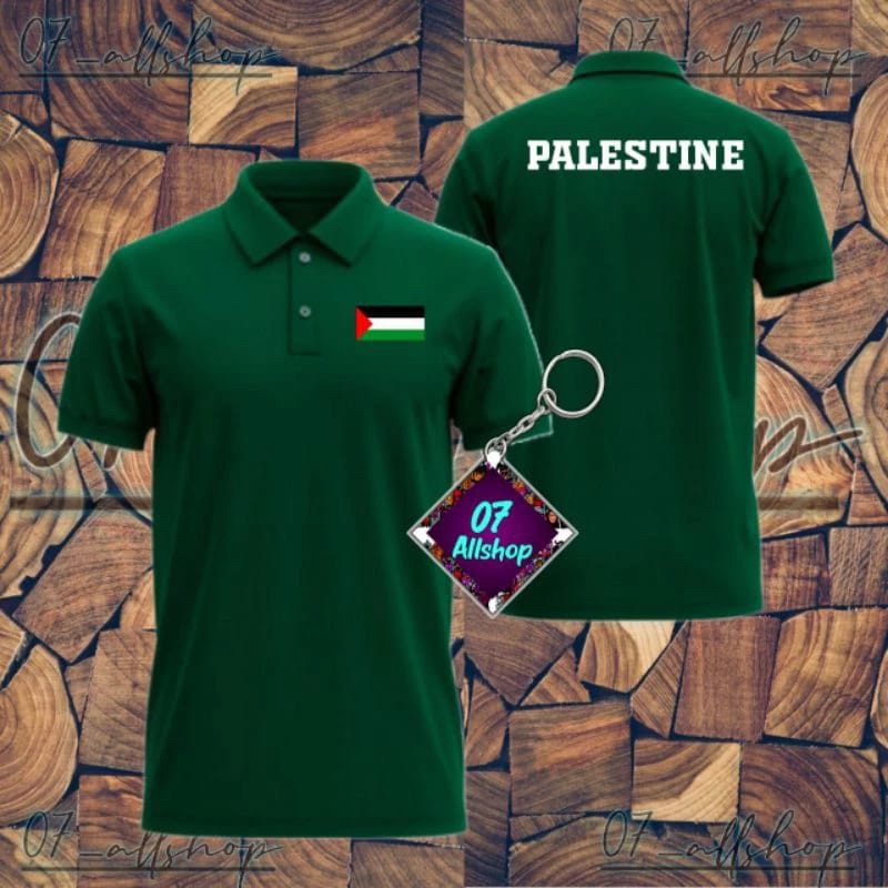 KAOS KERAH POLO/ POLOSHIRT PALESTINE TERBARU KEREN SIMPLE