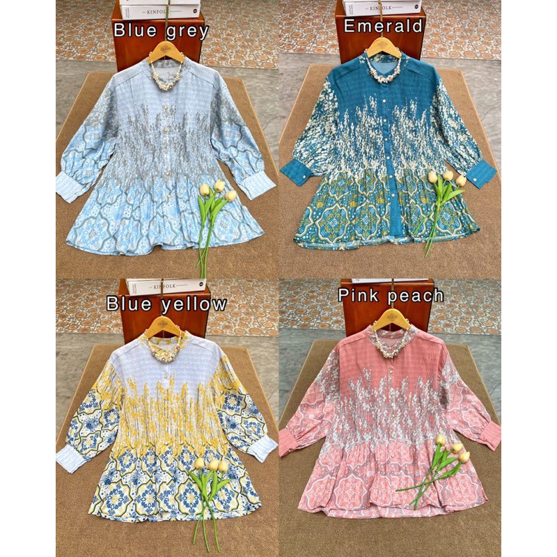 FENI PLISKET BLOUSE - BLOUSE PLISKET / ETNIK BLOUSE / BLOUSE CANTIK / ATASAN PLISKET WANITA / ATASAN