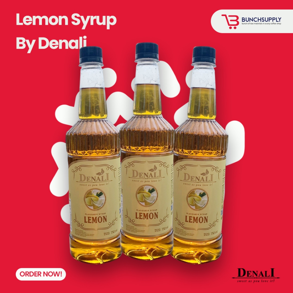 

DENALI Lemon Syrup 750ml - Bunch Supply Bekasi