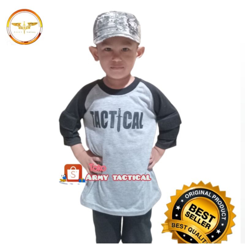 BAJU STELAN TACTICAL ANAK | BAJU KAOS TACTICAL ANAK LAKI - LAKI