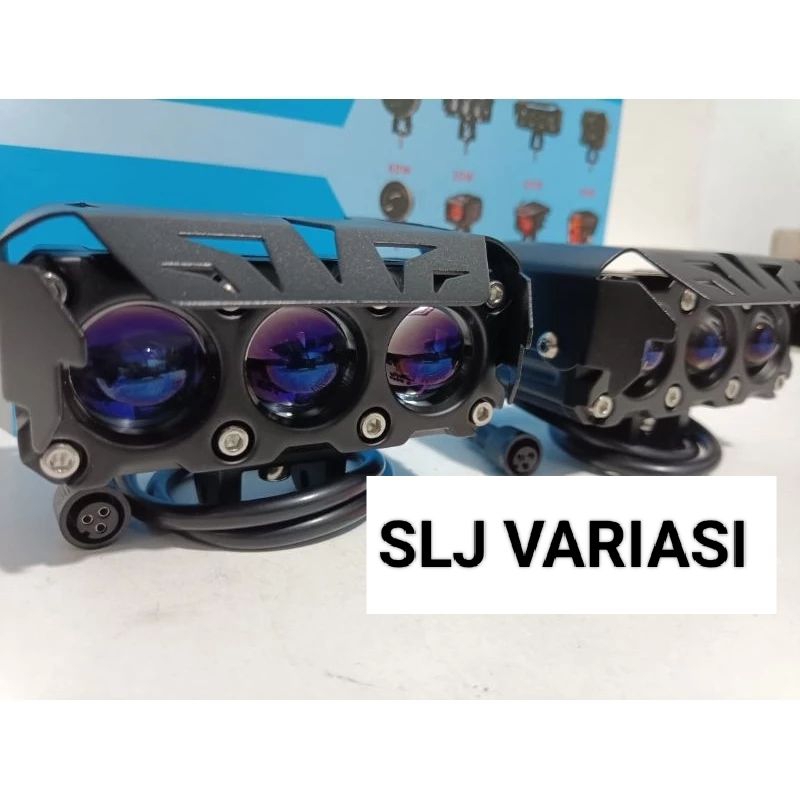 SQL 3 Mata HJG 12 Pcs SQL Mata HJG Lensa Blue Lensa Sinar Putih Kuning