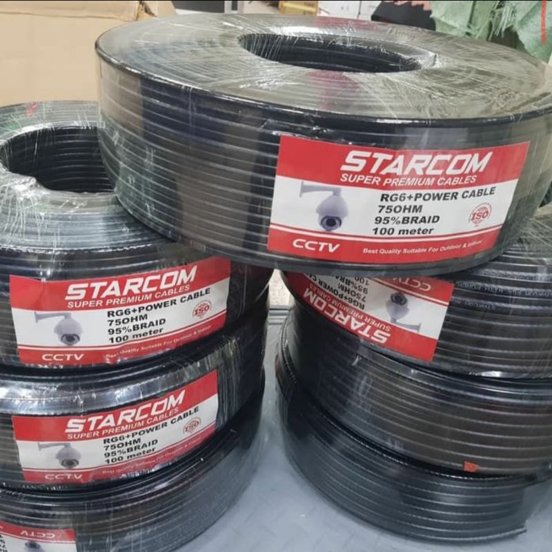KABEL CCTV 100 METER RG6 + POWER CABLE CCTV 100METER